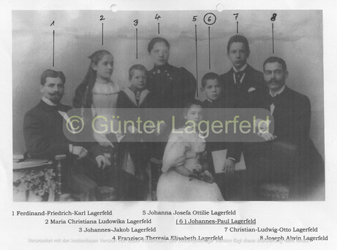 Foto der Familie Lagerfeld